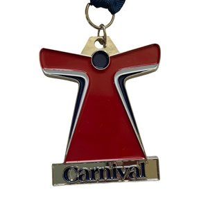 Carnival Cruise Line Souvenir Lanyard Medallion Iconic Smokestack New u